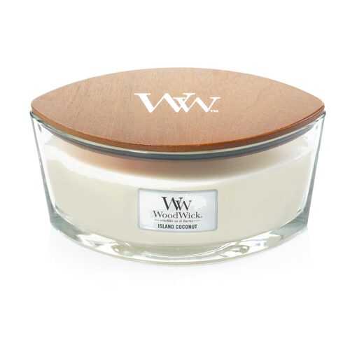 Аромасвеча Woodwick эллипс Кокосовый остров в Мосхозторг