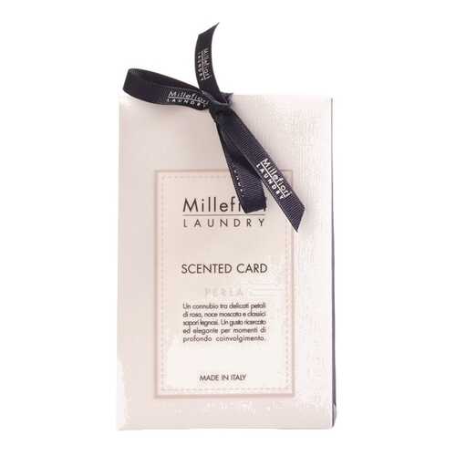 Ароматическая карточка Millefiori Milano Жемчужина Laundry Scented Card Perla 3 шт в Мосхозторг