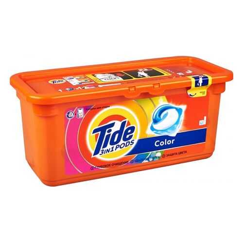 Жидкость для стирки Tide в растворимых капсулах color 30*24.8 г в Мосхозторг