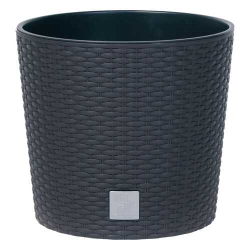 Кашпо для цветов Prosperplast 35/37,65 л Rato Round, антрацит, 2 предмета, DRTUS400L-S433 в Мосхозторг