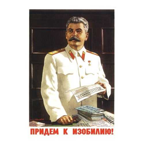 Плакат СТ-Диалог Придем к изобилию!, СОВ-203, бумага, 40х60 см в Мосхозторг