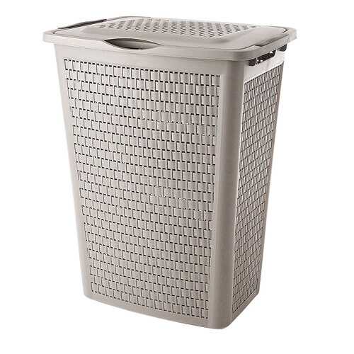 Корзина для белья 50л Rotho Country 57,5x45x34см, цвет белый в Мосхозторг