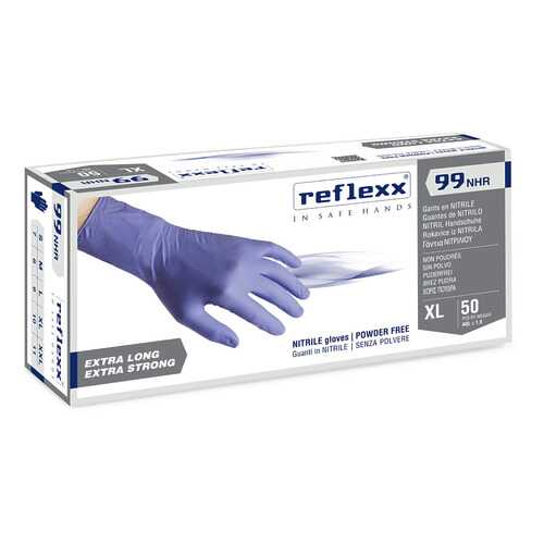 Одноразовые перчатки химостойкие сверхдлинные 29см. Reflexx R99-XXL. 8,8 г 0,15 мм в Мосхозторг