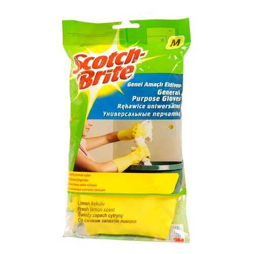 Перчатки хозяйственные Scotch-Brite®, универсальные, размер M, 1 пара/уп. в Мосхозторг