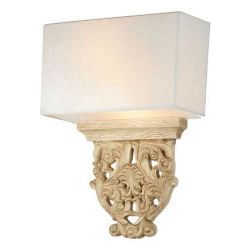 Maytoni Cipresso H034-WL-02-R Бра, арматура цвет бежевый, плафон/абажур ткань, цвет белый в Мосхозторг