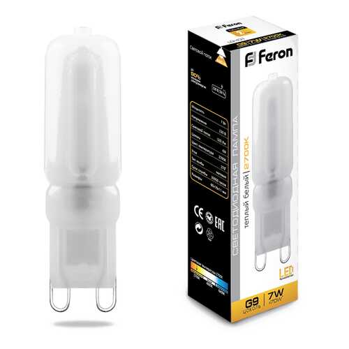 Лампа светодиодная филамент Feron LB-431 7W G9 2700K в Мосхозторг