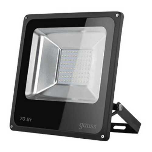 Прожектор светодиодный Gauss 70W (5200lm) 6500K, IP65, черный, 613100370 в Мосхозторг