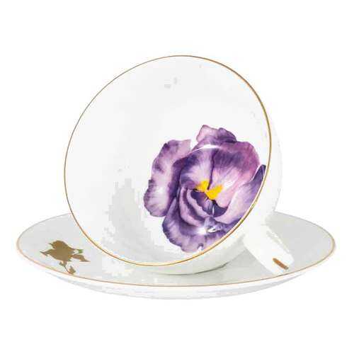 Чашка с блюдцем Julia Vysotskaya Flowers. Iris 250мл в Мосхозторг