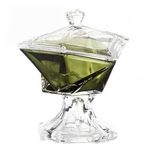 Конфетница с крышкой Crystalite Bohemia Оригами 16см в Мосхозторг