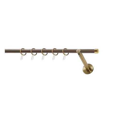 Карниз Art Decor WERDECO, рифленая труба, 2,0м, д=16мм., К_ADZ_1_16_антик200 в Мосхозторг