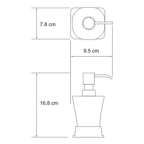 Дозатор для мыла WasserKRAFT Amper K-5499BLACK в Мосхозторг